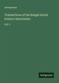 Transactions of the Bengal Social Science Association