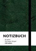 Notizbuch A5 kariert - 100 Seiten 90g/m² - Soft Cover grün - FSC Papier