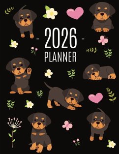 Rottweiler Planner 2026 - Press, Pimpom Pretty