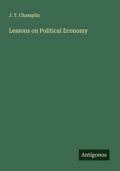 Lessons on Political Economy Lessons on Political Economy
