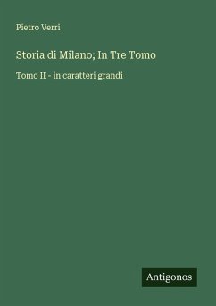 Cover Storia di Milano; In Tre Tomo