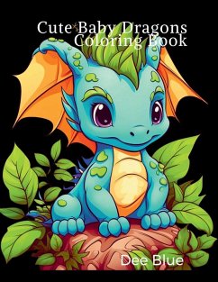 Cover Cute Baby Dragons Coloring Book
