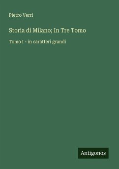 Cover Storia di Milano; In Tre Tomo
