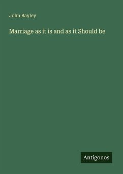 Cover Marriage as it is and as it Should be