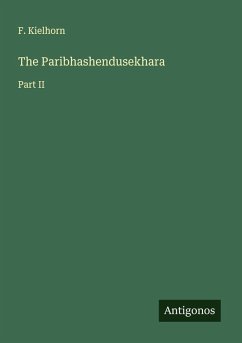 Cover The Paribhashendusekhara