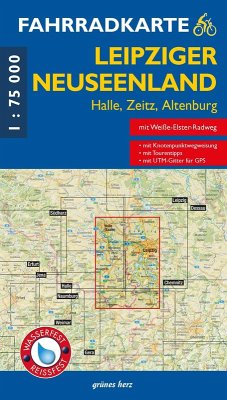 Cover Fahrradkarte Leipziger Neuseenland