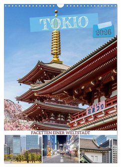 Cover Tokio - Facetten einer Weltstadt (Wandkalender 2026 DIN A3 hoch), CALVENDO Monatskalender