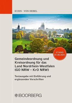 Cover Gemeindeordnung und Kreisordnung für das Land Nordrhein-Westfalen (GO NRW - KrO NRW)