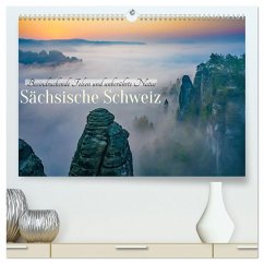 Cover Sächsische Schweiz - Beeindruckende Felsen und unberührte Natur (hochwertiger Premium Wandkalender 2026 DIN A2 quer), Kunstdruck in Hochglanz