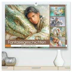Fantasiegeschichten - Märchenhafte Werke (hochwertiger Premium Wandkalender 2026 DIN A2 quer), Kunstdruck in Hochglanz