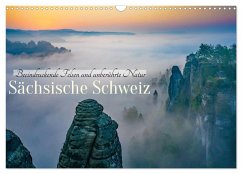 Cover Sächsische Schweiz - Beeindruckende Felsen und unberührte Natur (Wandkalender 2026 DIN A3 quer), CALVENDO Monatskalender
