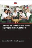 Leçons de littérature dans le programme Gestar II