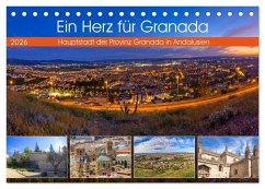 Cover Ein Herz für Granada (Tischkalender 2026 DIN A5 quer), CALVENDO Monatskalender