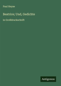 Cover Beatrice; Und, Gedichte