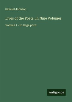 Cover Lives of the Poets; In Nine Volumes