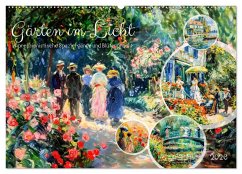 Cover Gärten im Licht - Impressionistische Spaziergänge mit Blütenpracht (Wandkalender 2026 DIN A2 quer), CALVENDO Monatskalender