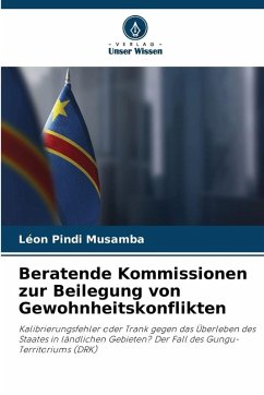Cover Beratende Kommissionen zur Beilegung von Gewohnheitskonflikten