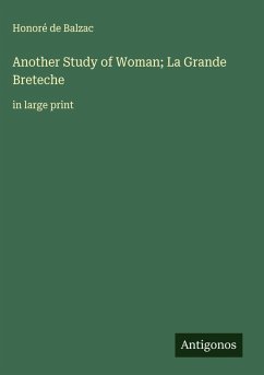 Cover Another Study of Woman; La Grande Breteche