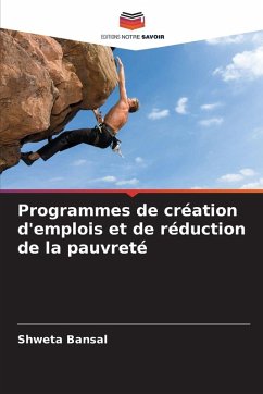 Cover Programmes de création d'emplois et de réduction de la pauvreté