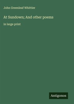 Cover At Sundown; And other poems