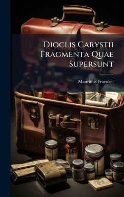 Cover Dioclis Carystii Fragmenta Quae Supersunt