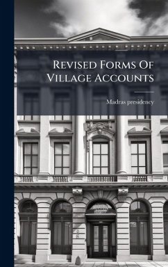 Cover Revised Forms Of Village Accounts