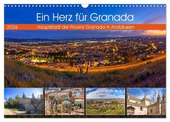 Cover Ein Herz für Granada (Wandkalender 2026 DIN A3 quer), CALVENDO Monatskalender