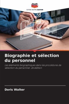 Cover Biographie et sélection du personnel