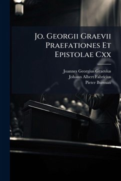 Cover Jo. Georgii Graevii Praefationes Et Epistolae Cxx