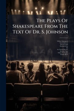 Cover The Plays Of Shakespeare From The Text Of Dr. S. Johnson