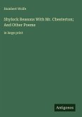 Shylock Reasons With Mr. Chesterton; And Other Poems