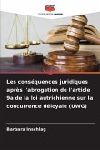 Les conséquences juridiques après l'abrogation de l'article 9a de la loi autrichienne sur la concurrence déloyale (UWG)