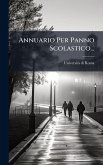 Annuario Per Panno Scolastico...