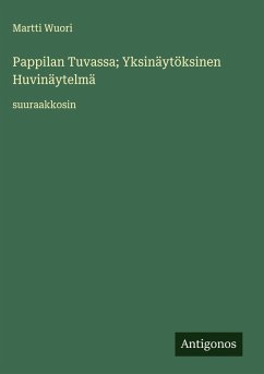 Cover Pappilan Tuvassa; Yksinäytöksinen Huvinäytelmä