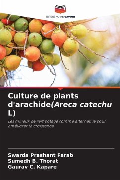 Cover Culture de plants d'arachide(Areca catechu L)