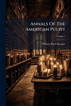 Cover Annals Of The American Pulpit