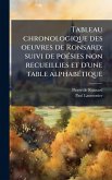 Tableau chronologique des oeuvres de Ronsard; suivi de poÃ(c)sies non recueillies et d'une table alphabÃ(c)tique Tableau chronologique des oeuvres de Ronsard; suivi de poÃ(c)sies non recueillies et d'une table alphabÃ(c)tique