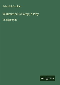 Cover Wallenstein's Camp; A Play