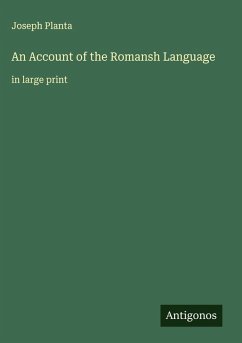 Cover An Account of the Romansh Language