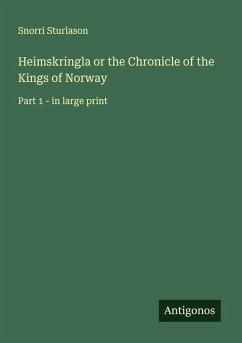Cover Heimskringla or the Chronicle of the Kings of Norway
