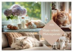 Miau-velous Pfotenpoesie (Wandkalender 2026 DIN A2 quer), CALVENDO Monatskalender Miau-velous Pfotenpoesie (Wandkalender 2026 DIN A2 quer), CALVENDO Monatskalender