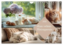Miau-velous Pfotenpoesie (Wandkalender 2026 DIN A4 quer), CALVENDO Monatskalender Miau-velous Pfotenpoesie (Wandkalender 2026 DIN A4 quer), CALVENDO Monatskalender