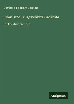 Cover Oden; und, Ausgewählte Gedichte