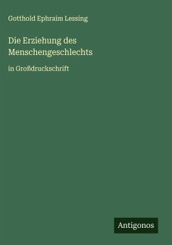 Cover Die Erziehung des Menschengeschlechts
