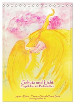 Cover Schutz und Licht: Engelbilder mit Botschaften (Tischkalender 2026 DIN A5 hoch), CALVENDO Monatskalender