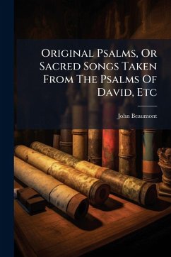 Cover Original Psalms, Or Sacred Songs Taken From The Psalms Of David, Etc
