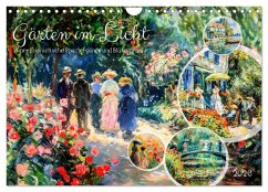 Cover Gärten im Licht - Impressionistische Spaziergänge mit Blütenpracht (Wandkalender 2026 DIN A4 quer), CALVENDO Monatskalender