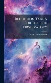 Reduction Tables For The Lick Observatory Reduction Tables For The Lick Observatory