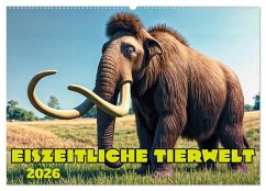 Cover Eiszeitliche Tierwelt (Wandkalender 2026 DIN A2 quer), CALVENDO Monatskalender
