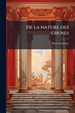 De la nature des choses De la nature des choses